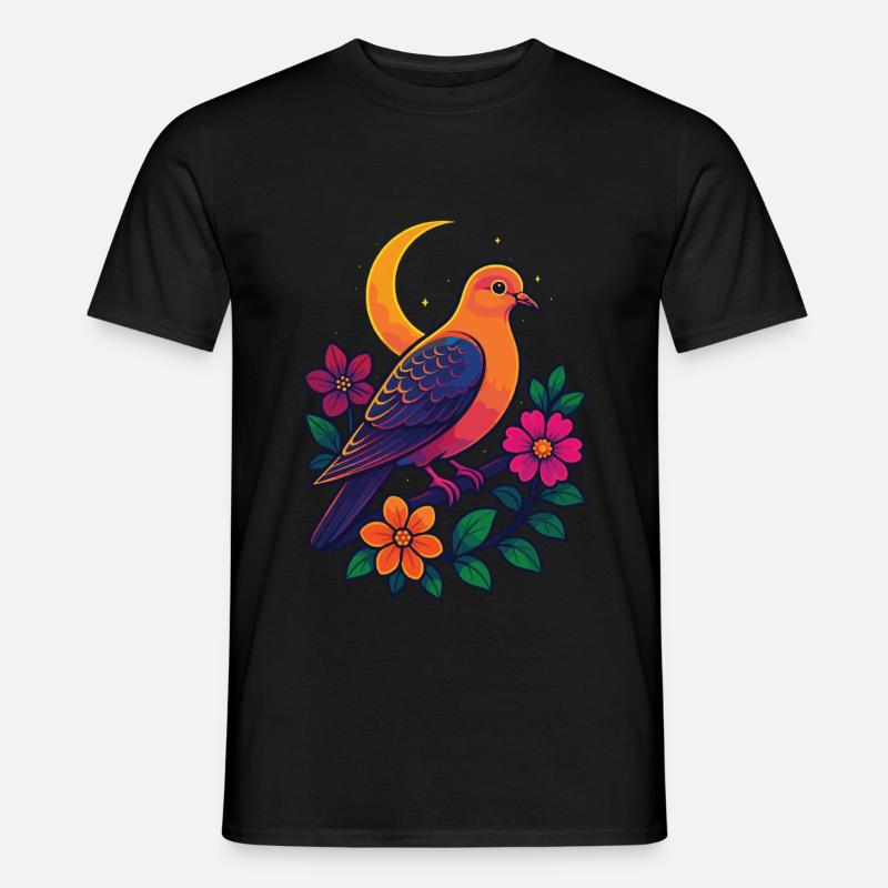 Taube - Männer T-Shirt - Schwarz