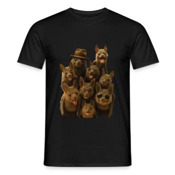 Schläger - Männer T-Shirt - Schwarz - Vorne - AI Model Male 178 light (178cm)
