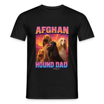Afghanischer Windhund - Männer T-Shirt - Schwarz - Vorne - AI Model Male 178 light (178cm)
