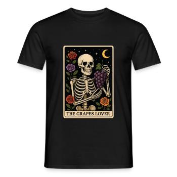 Traube Tarot - Männer T-Shirt - Schwarz - Vorne - AI Model Male 178 light (178cm)