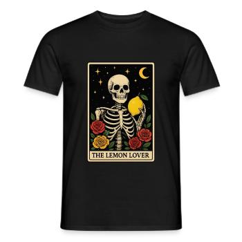 Lemon Tarot - Männer T-Shirt - Schwarz - Vorne - AI Model Male 178 light (178cm)