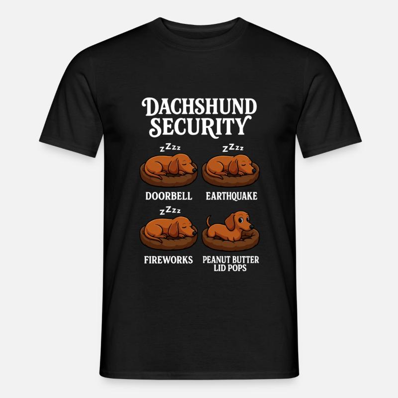 Dackel - Männer T-Shirt - Schwarz