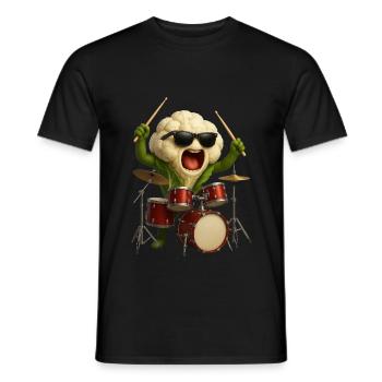 Tambours de chou-fleur - T-shirt homme - noir - Devant - AI Model Male 178 light (178cm)
