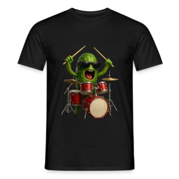Tambours de citrouille aux épices - T-shirt homme - noir - Devant - AI Model Male 178 light (178cm)