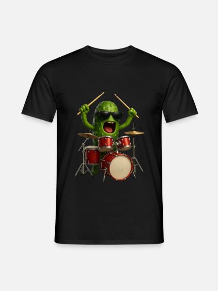 Spice Pumpkin Drums - Men's T-Shirt - black