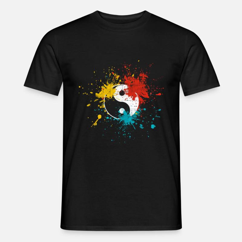 Yin Yang - Männer T-Shirt - Schwarz