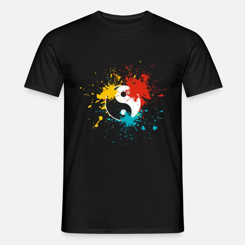 Yin Yang - Männer T-Shirt - Schwarz