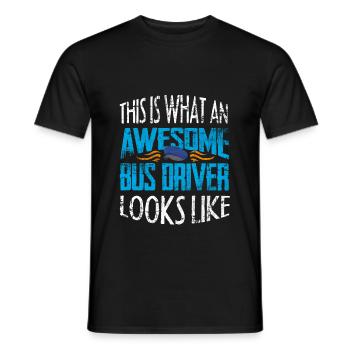 conducteur - T-shirt homme - noir - Devant - AI Model Male 178 light (178cm)