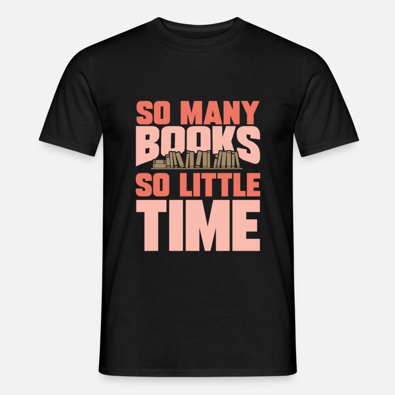 Bücher - Männer T-Shirt - Schwarz