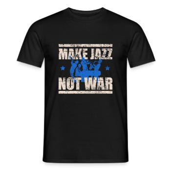 jazz - T-shirt homme - noir - Devant - AI Model Male 178 light (178cm)