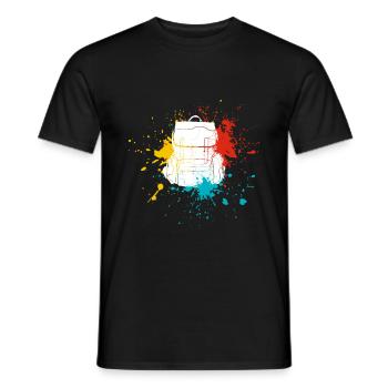 Sac à dos - T-shirt homme - noir - Devant - AI Model Male 178 light (178cm)