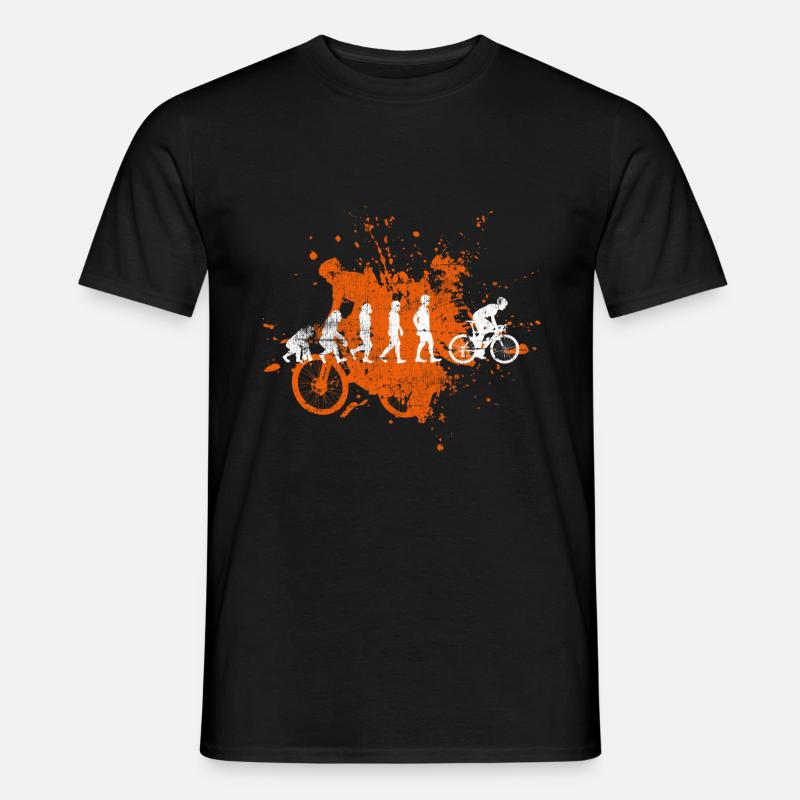 Rennrad - Männer T-Shirt - Schwarz