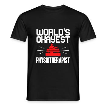 Physiotherapist - Men's T-Shirt - black - Front - AI Model Male 178 light (178cm)