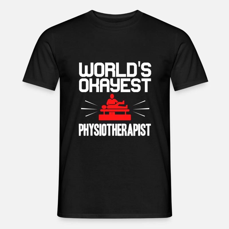 Physiotherapeut - Männer T-Shirt - Schwarz