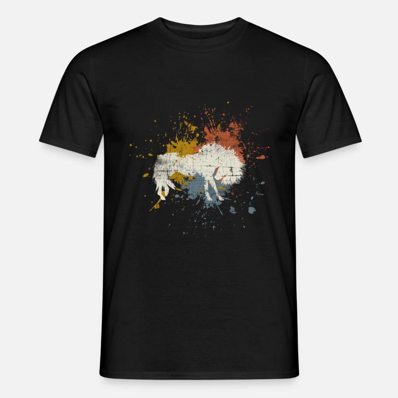 Pferd - Männer T-Shirt - Schwarz