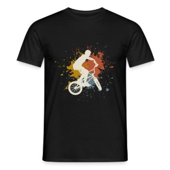 BMX retro - Männer T-Shirt - Schwarz - Vorne - AI Model Male 178 light (178cm)
