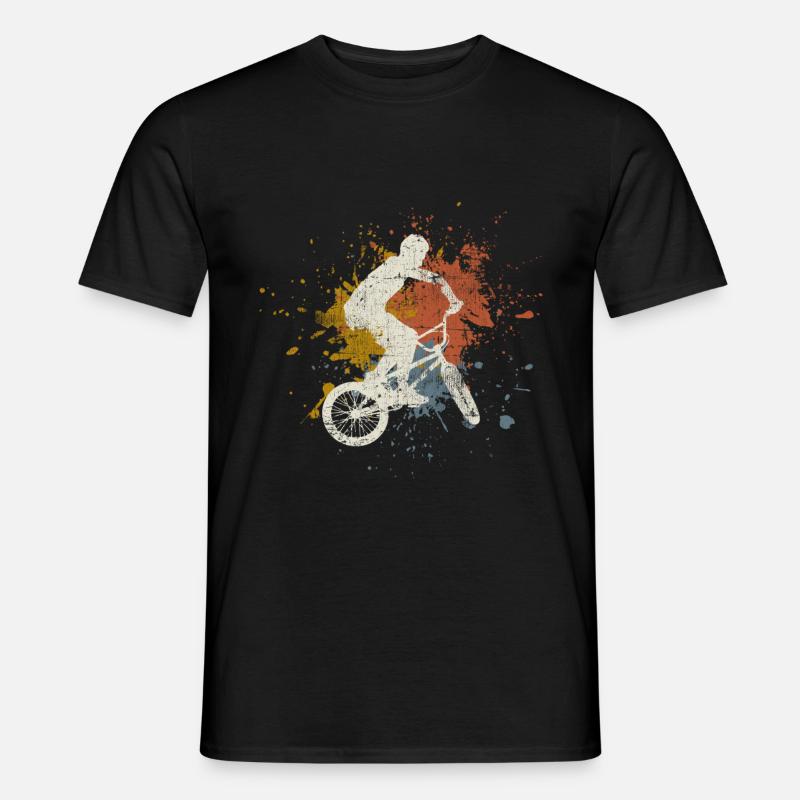 BMX retro - Männer T-Shirt - Schwarz