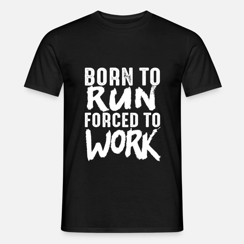 Läufer - Männer T-Shirt - Schwarz