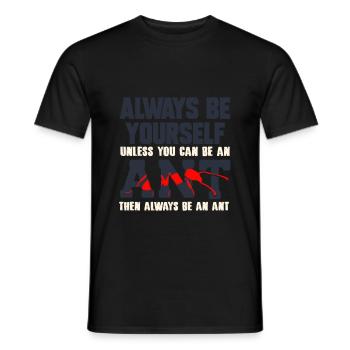 ants - Men's T-Shirt - black - Front - AI Model Male 178 light (178cm)