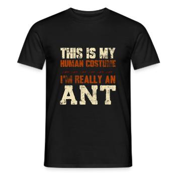 Ants costume - Men's T-Shirt - black - Front - AI Model Male 178 light (178cm)