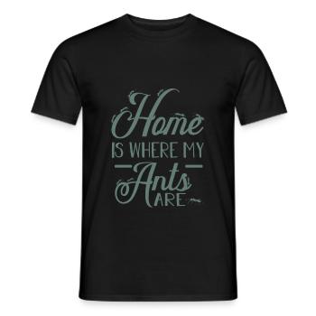 ants - Men's T-Shirt - black - Front - AI Model Male 178 light (178cm)