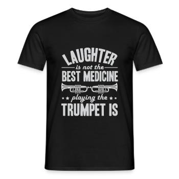 Trompete Trompeter - Männer T-Shirt - Schwarz - Vorne - AI Model Male 178 light (178cm)