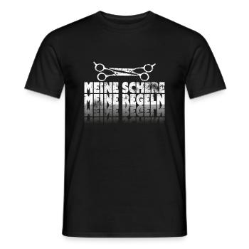 Frisör - Männer T-Shirt - Schwarz - Vorne - AI Model Male 178 light (178cm)