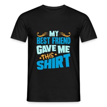 Bester Freund - Männer T-Shirt - Schwarz - Vorne - AI Model Male 178 light (178cm)