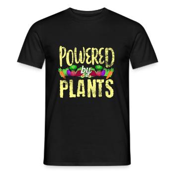Vegan Sports - Men's T-Shirt - black - Front - AI Model Male 178 light (178cm)