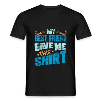 Meilleurs amis - T-shirt homme - noir - Devant - AI Model Male 178 light (178cm)