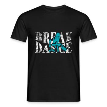 break dance - T-shirt homme - noir - Devant - AI Model Male 178 light (178cm)