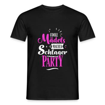 Filles Schlager - T-shirt homme - noir - Devant - AI Model Male 178 light (178cm)
