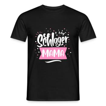 Schlager Mama - T-shirt homme - noir - Devant - AI Model Male 178 light (178cm)