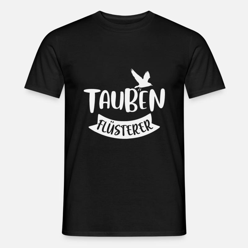 Tauben - Männer T-Shirt - Schwarz