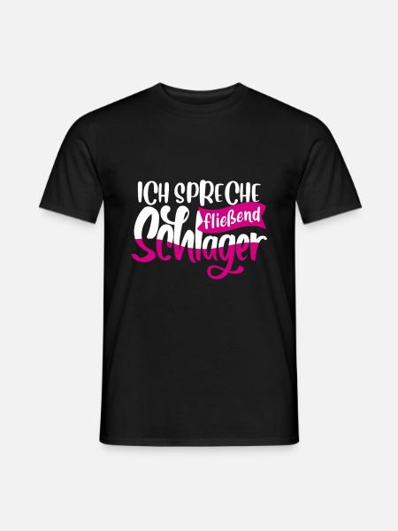 Schlager Schlagermusik - Männer T-Shirt - Schwarz