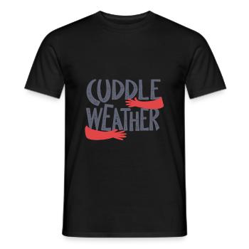 Kuschel Wetter - Männer T-Shirt - Schwarz - Vorne - AI Model Male 178 light (178cm)