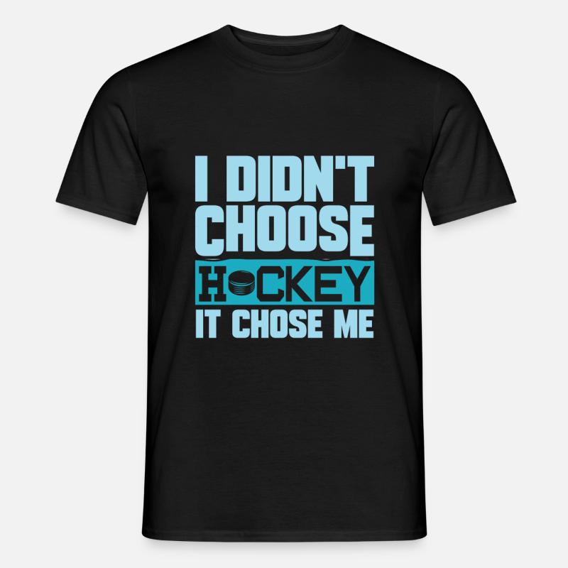 Eishockey - Männer T-Shirt - Schwarz