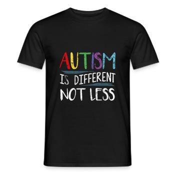 Autisme autistique - T-shirt homme - noir - Devant - AI Model Male 178 light (178cm)