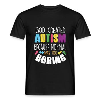 Autismus - Männer T-Shirt - Schwarz - Vorne - AI Model Male 178 light (178cm)