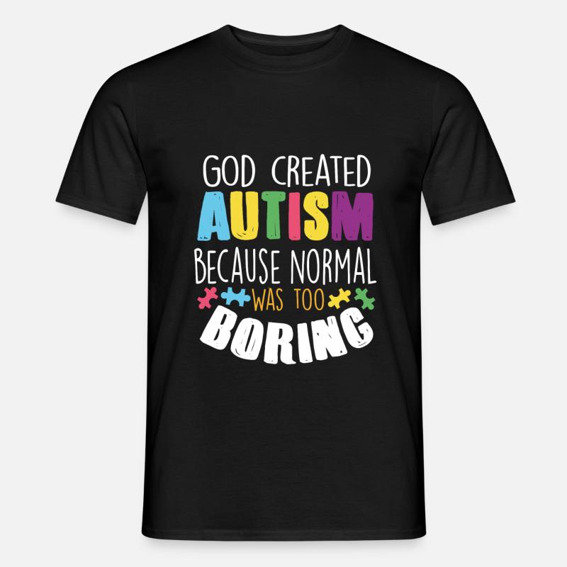 Autismus - Männer T-Shirt - Schwarz