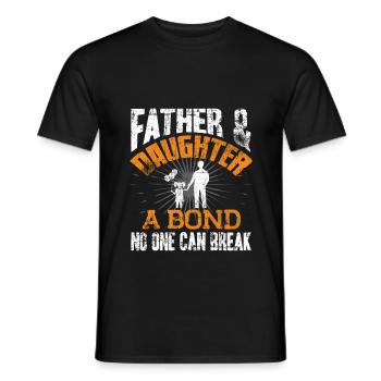 Papa et sa fille - T-shirt homme - noir - Devant - AI Model Male 178 light (178cm)