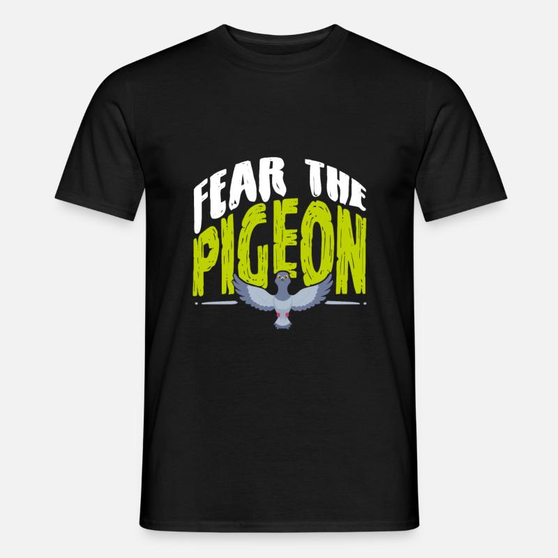 Taube Vogel - Männer T-Shirt - Schwarz
