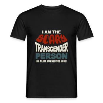 Transgender - Men's T-Shirt - black - Front - AI Model Male 178 light (178cm)