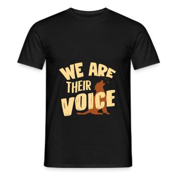 Chiens Protection des animaux - T-shirt homme - noir - Devant - AI Model Male 178 light (178cm)