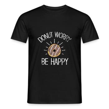 donut - Men's T-Shirt - black - Front - AI Model Male 178 light (178cm)