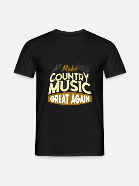 Country music - Men's T-Shirt - black