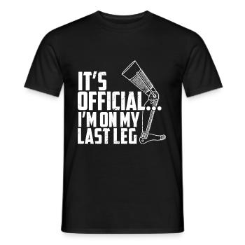 Bein Amputiert Arm Kämpfer Geschenk - Männer T-Shirt - Schwarz - Vorne - AI Model Male 178 light (178cm)