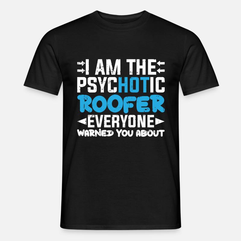 Bauarbeiter Dachdecker Geschenkidee - Männer T-Shirt - Schwarz