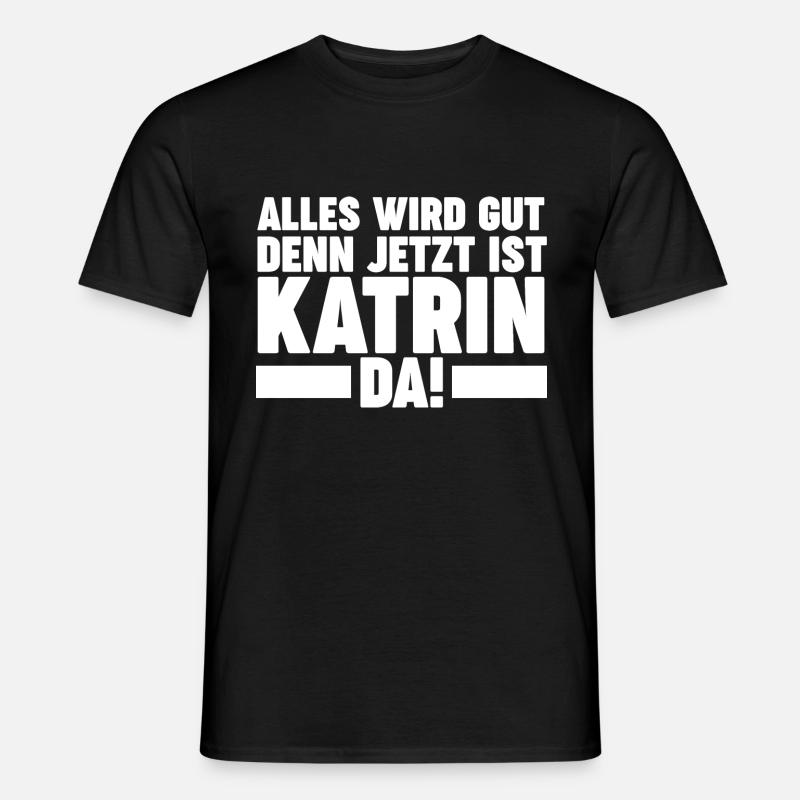 Katrin - Männer T-Shirt - Schwarz