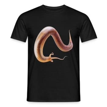 Wurm - Männer T-Shirt - Schwarz - Vorne - AI Model Male 178 light (178cm)